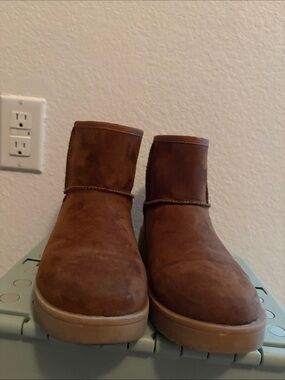 Magellan Outdoors Brown Suede Ankle Booties